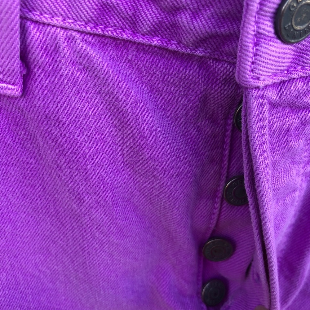 NWT GRLFRND Skirt Denim Milla Electric Purple Mini - Picture 6 of 9